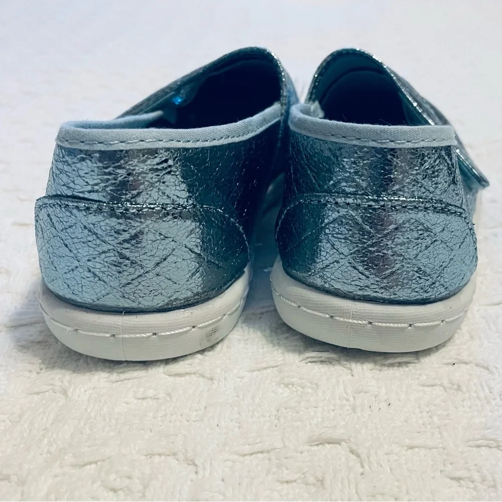 Austin Clothing‎ Co. Kids Metallic Blue Moccasins